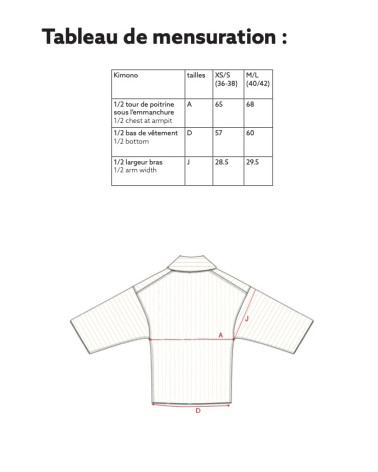 Un kimono réversible pour un maximum de possibilité !