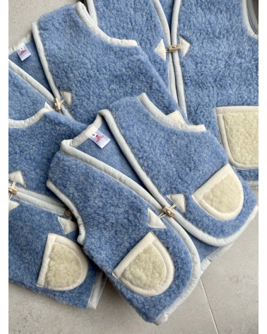 Veste sans manche bleu pour les plus petits - Marushka