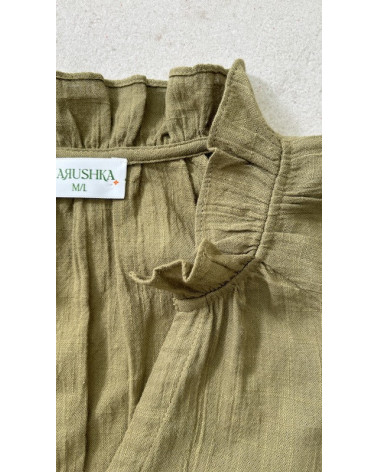 BLOUSE VYSHYVANKA KAKI