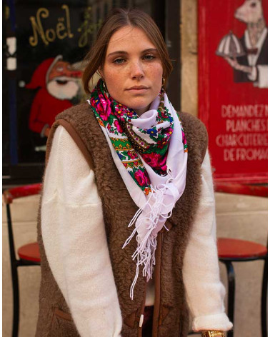 Grand Foulard Slave Blanc - Marushka