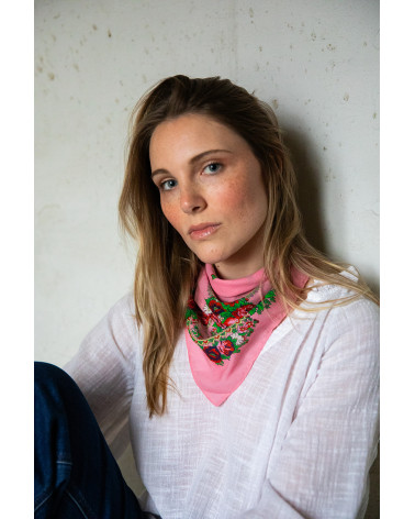 mini pink scarf