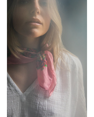 mini pink scarf