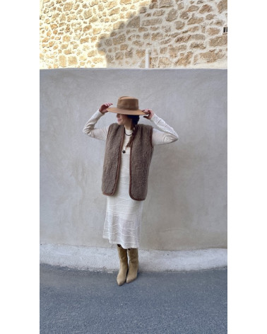 Veste sans manche Michka Brune - Marushka